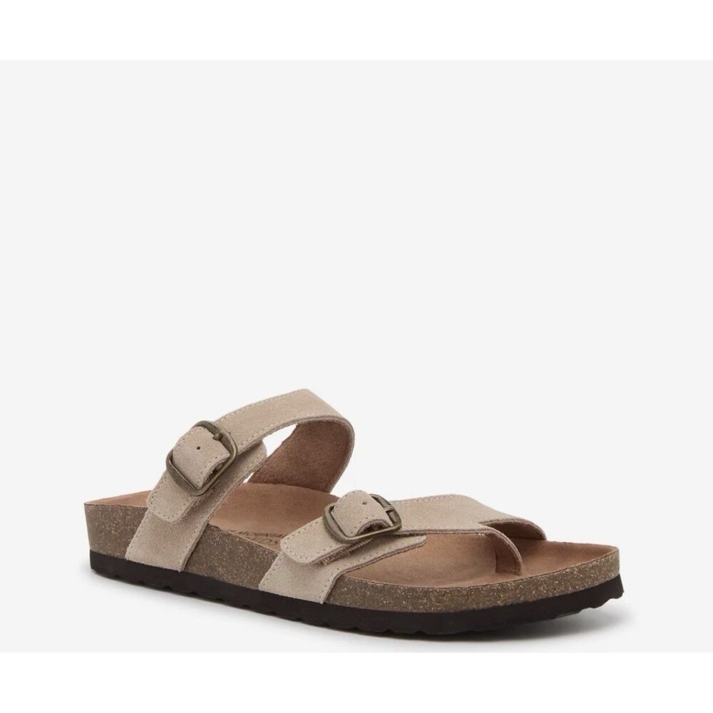 White Mountain “Gracie” Footbed Sandals – Sandalwood Suede – Women’s Size 6 NWT